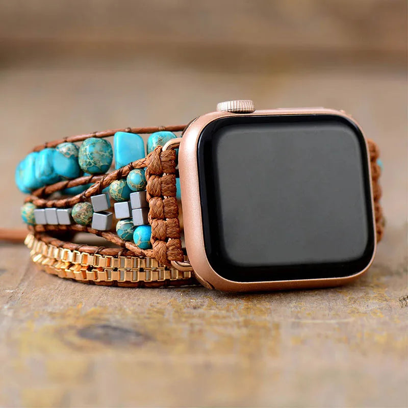 Jo-Agus Semi-Precious Stone Apple Smart Watch Band 15