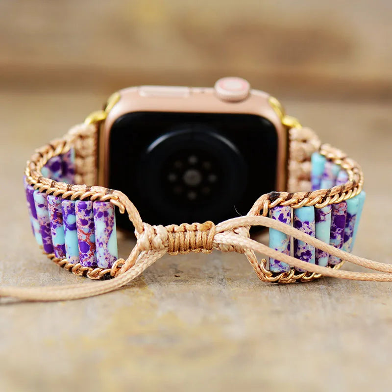 Jo-Agus Semi-Precious Stone Apple Smart Watch Band 4