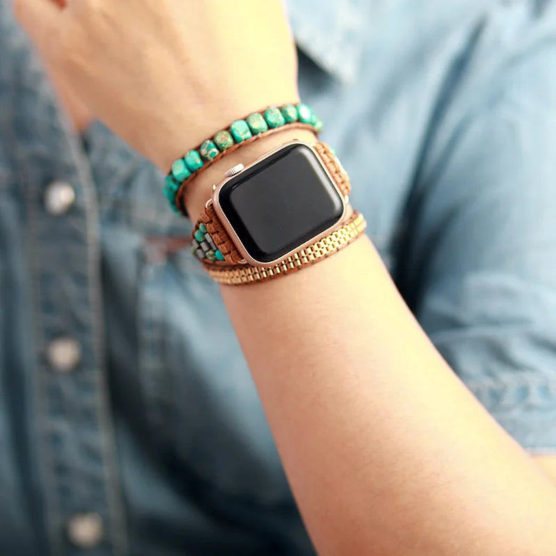 Jo-Agus Semi-Precious Stone Apple Smart Watch Band 15