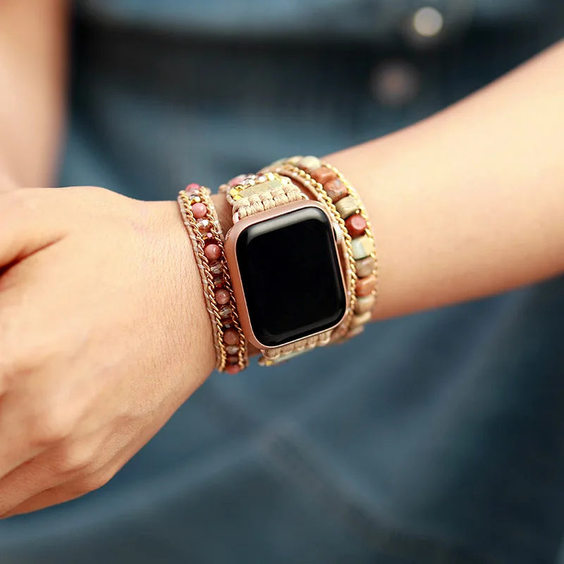 Jo-Agus Semi-Precious Stone Apple Smart Watch Band 14