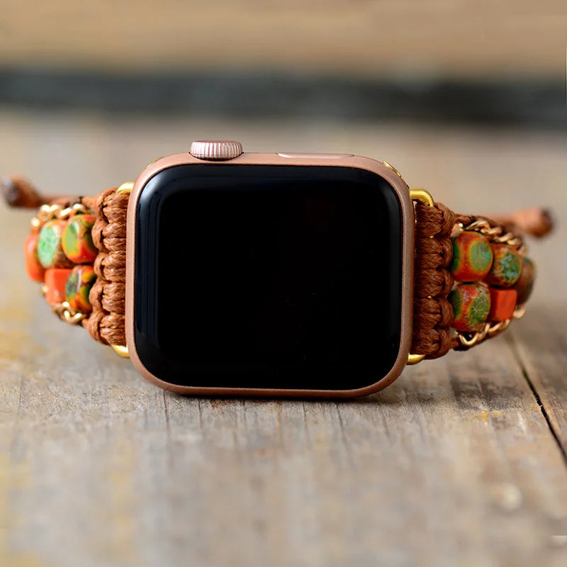 Bracelet pour montre connectée Apple en pierre semi-précieuse Jo-Agus 16