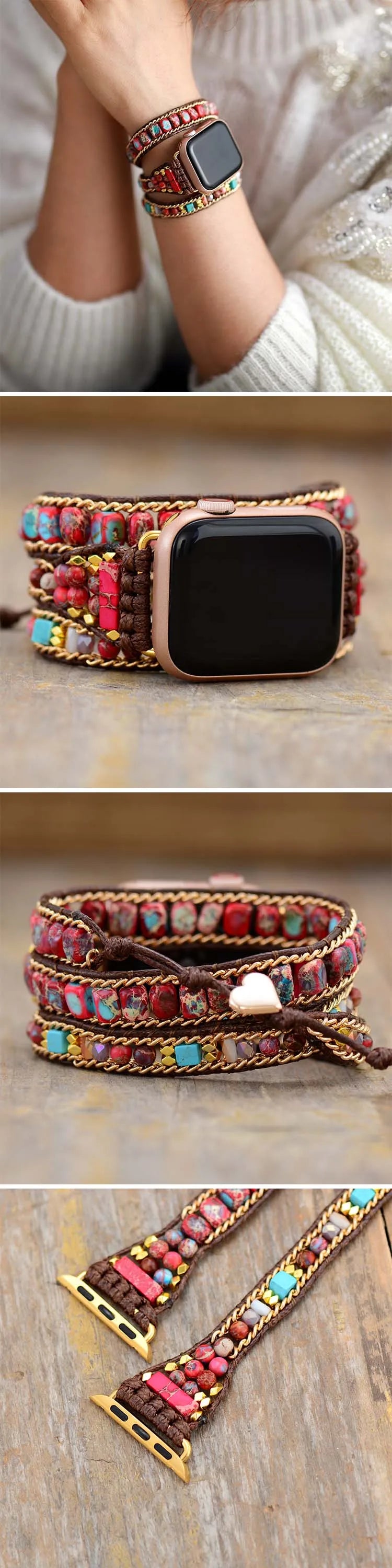 Jo-Agus Semi-Precious Stone Apple Smart Watch Band 3