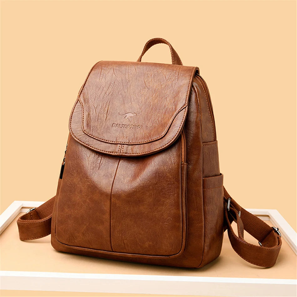 Visak Vegan Leather Backpack