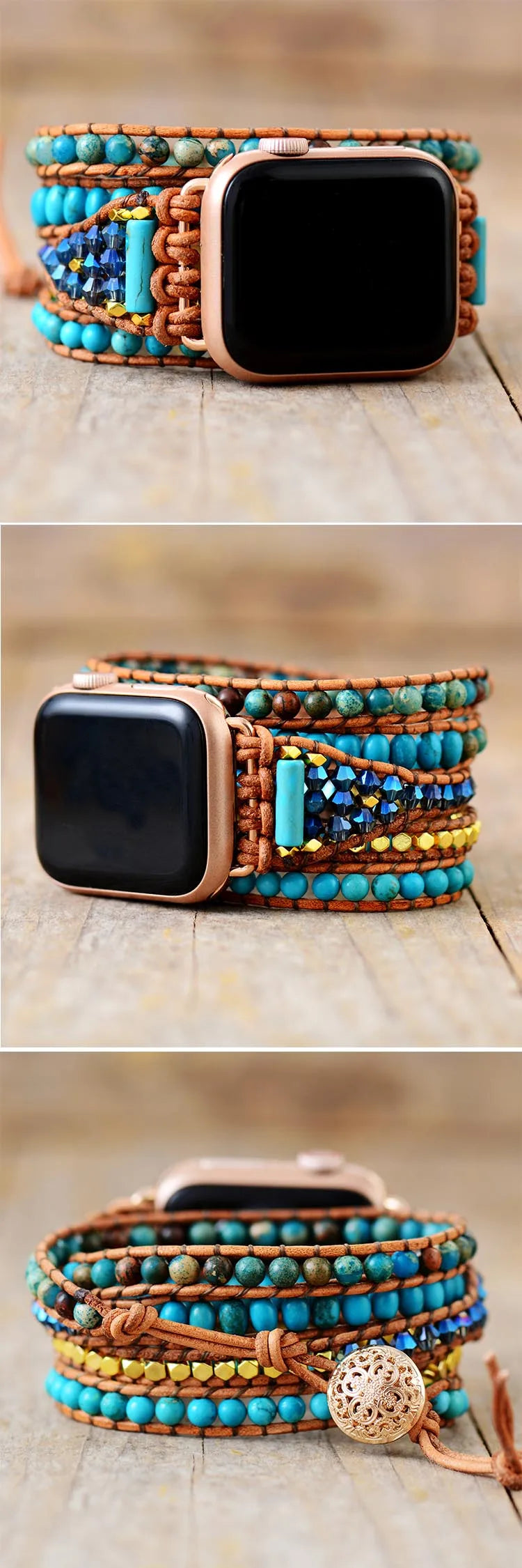 Jo-Agus Semi-Precious Stone Apple Smart Watch Band 1