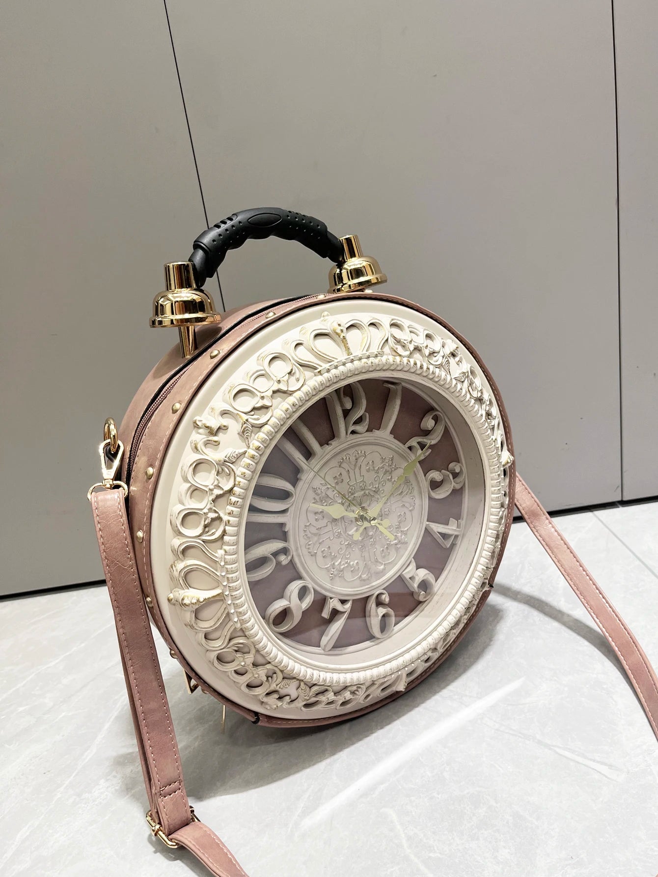 Piyat Luxury Clock-Shaped Designer Bag