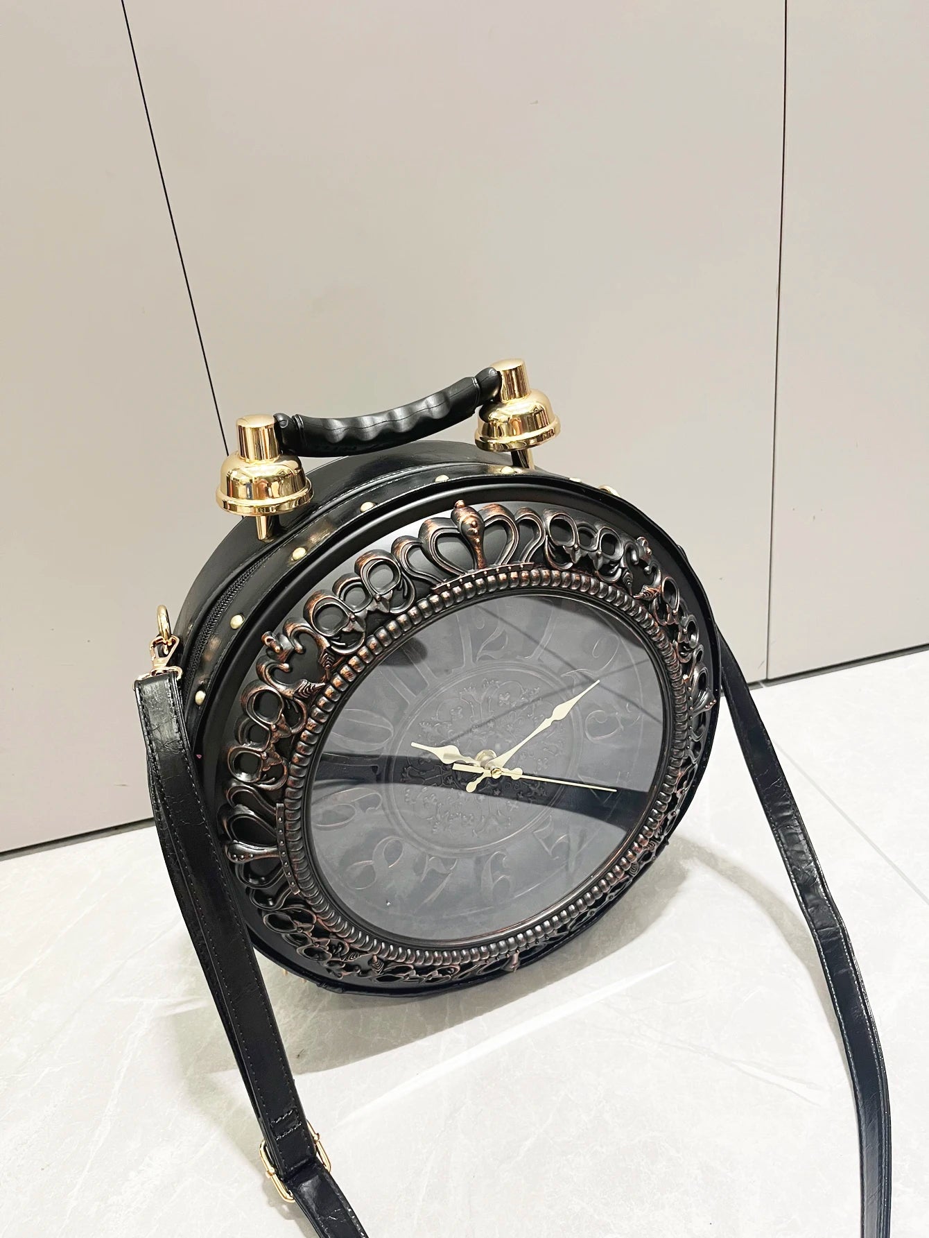 Piyat Luxury Clock-Shaped Designer Bag