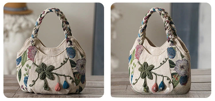 Puran Retro Ethnic Style Embroidery Bag