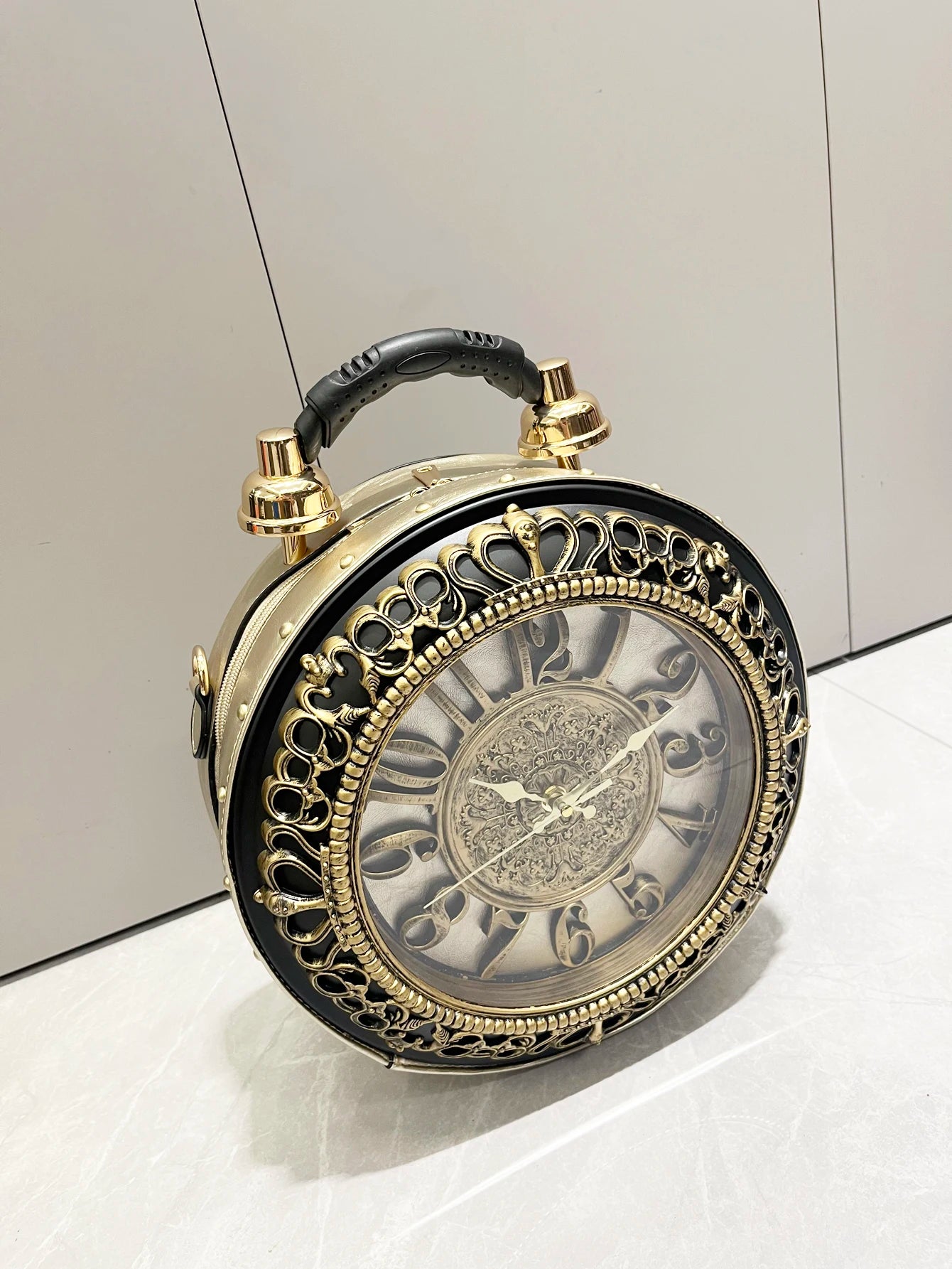 Piyat Luxury Clock-Shaped Designer Bag