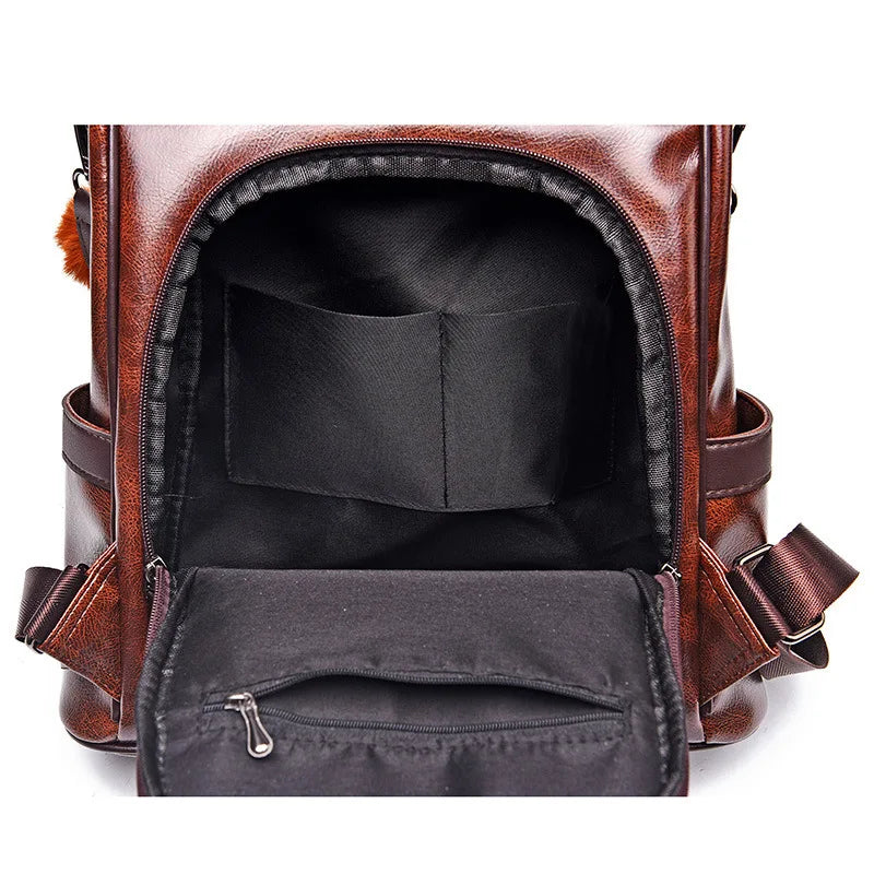 Gajuwa Vintage Vegan Leather Backpack