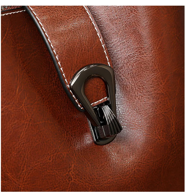 Kiris Cowhide Leather Handbag