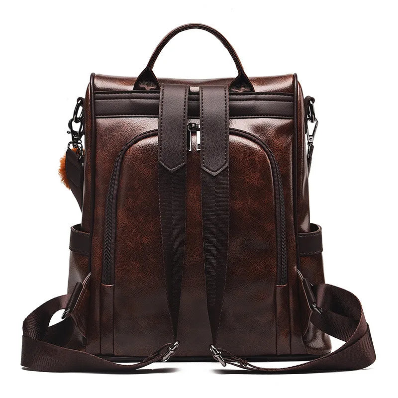 Gajuwa Vintage Vegan Leather Backpack