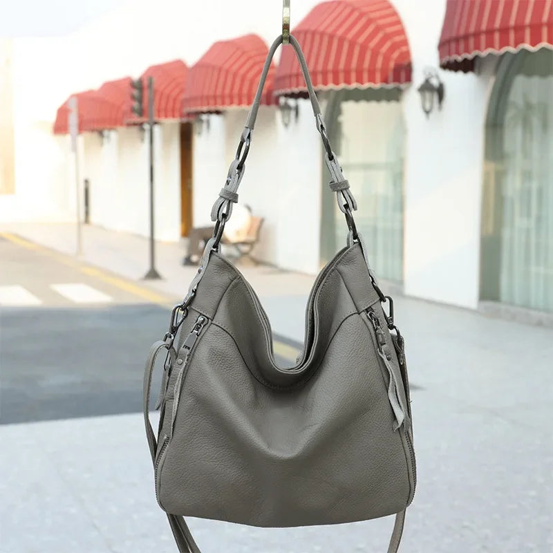 Godav Cowhide Leather Handbag