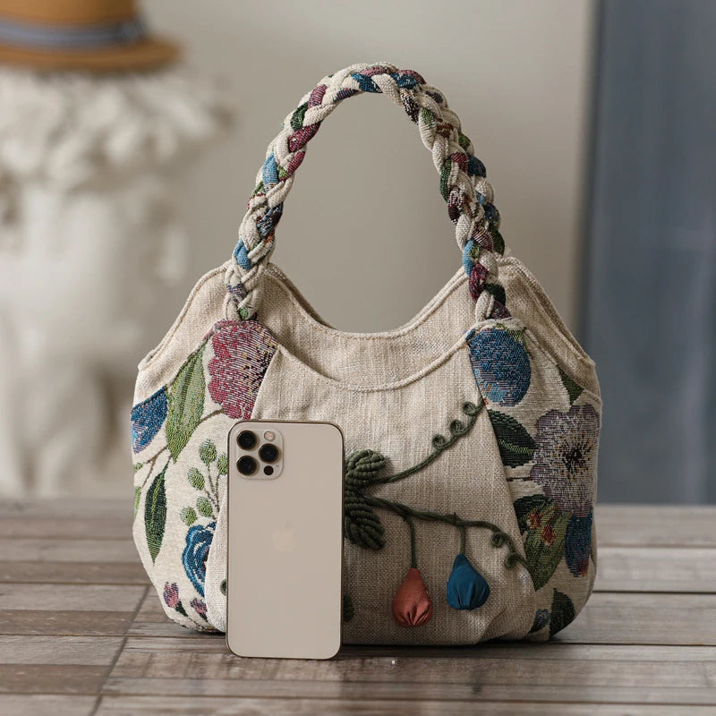 Puran Retro Ethnic Style Embroidery Bag