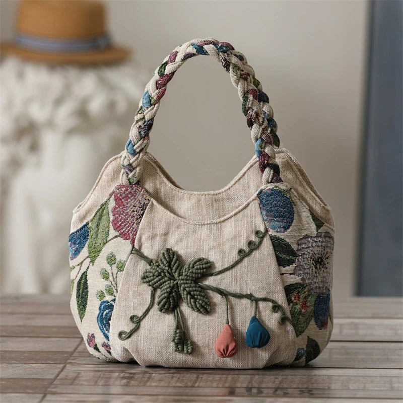 Puran Retro Ethnic Style Embroidery Bag