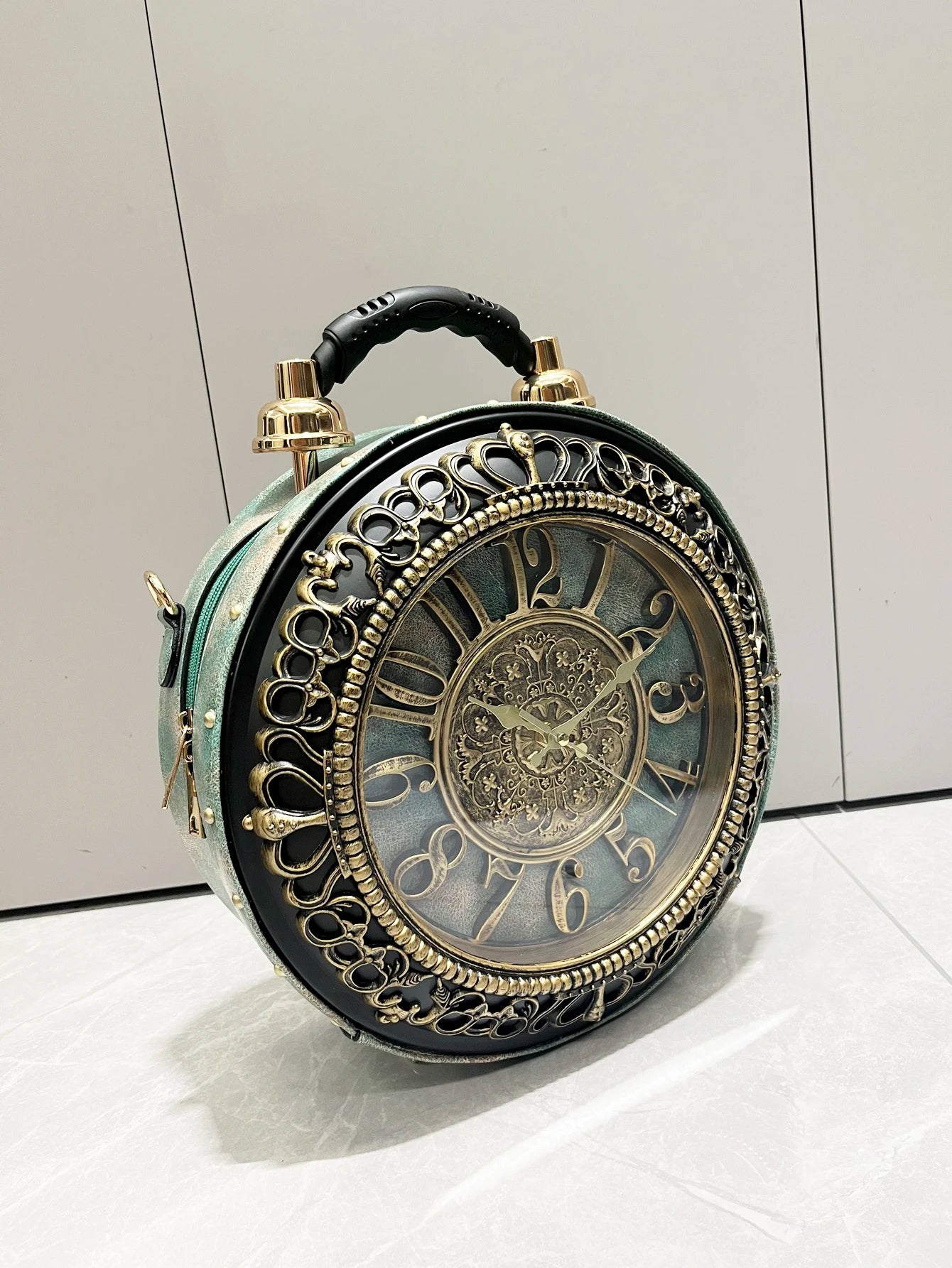 Piyat Luxury Clock-Shaped Designer Bag