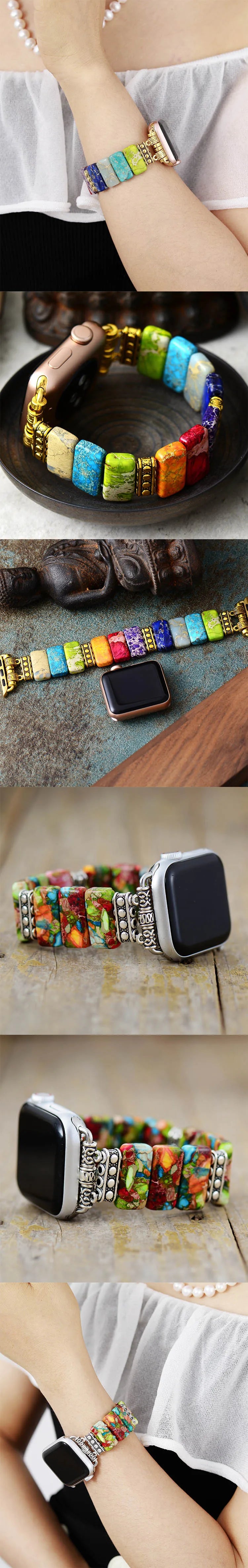 Jo-Agus Semi-Precious Stone Apple Smart Watch Band 9