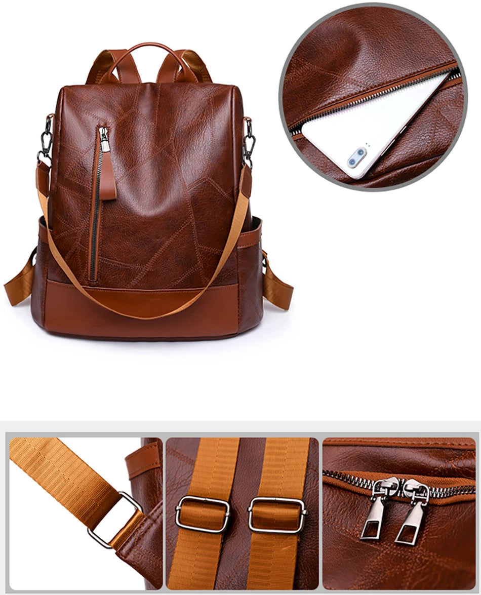 Anakap Soft Vegan Leather Backpack