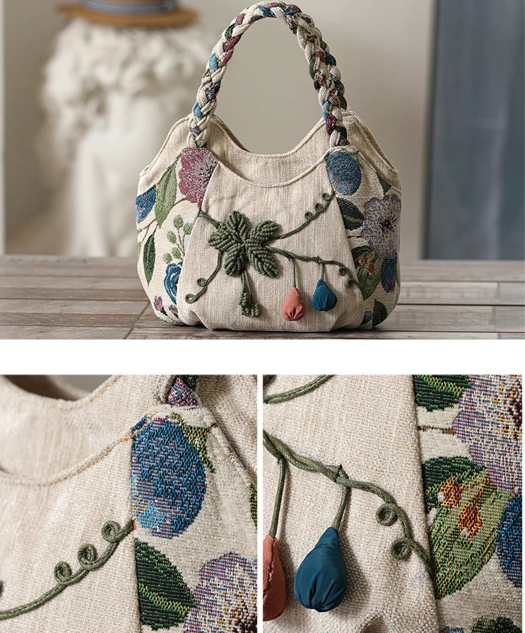 Puran Retro Ethnic Style Embroidery Bag