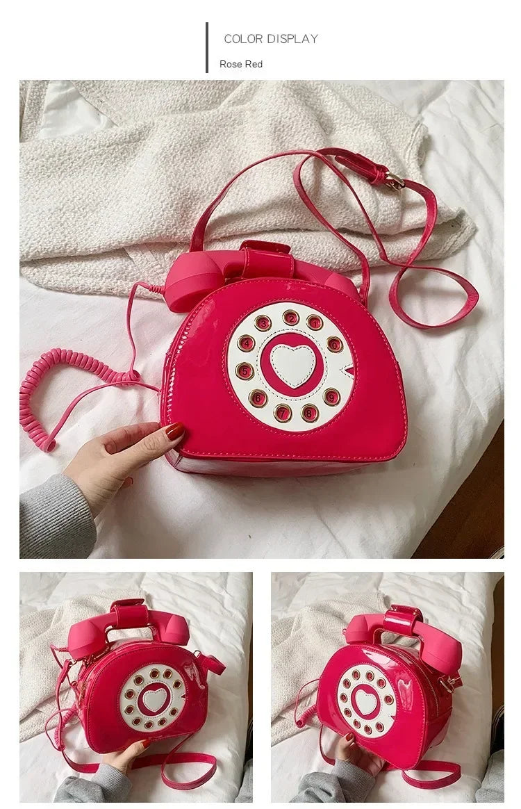 Sac de créateur en forme de téléphone Dwani