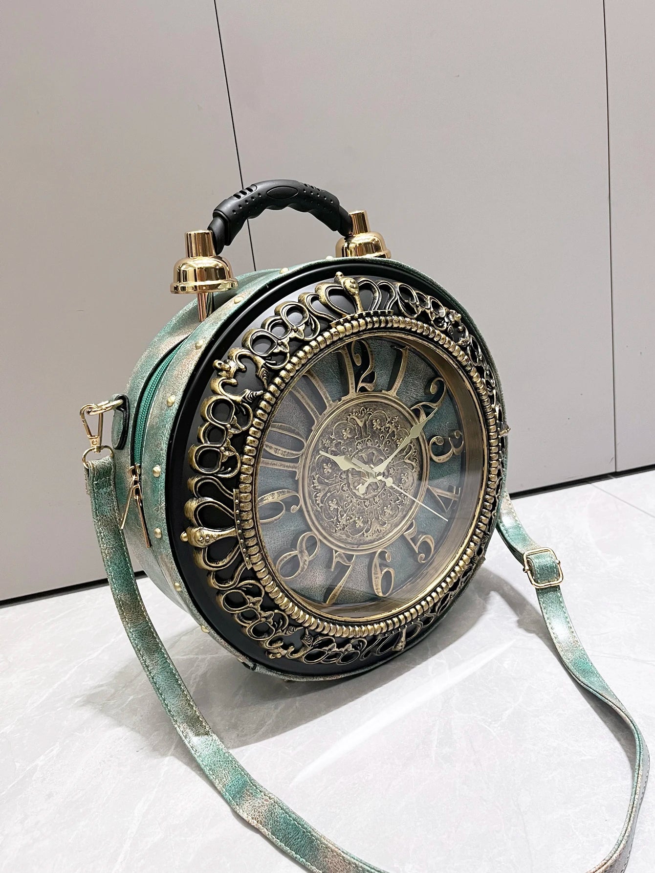 Piyat Luxury Clock-Shaped Designer Bag