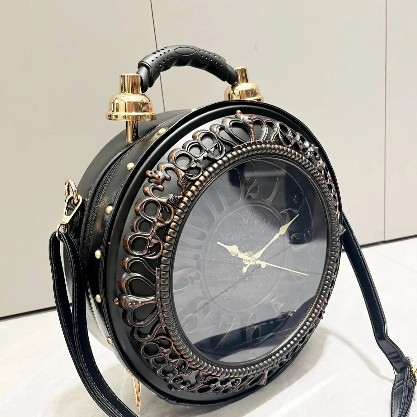 Piyat Luxury Clock-Shaped Designer Bag