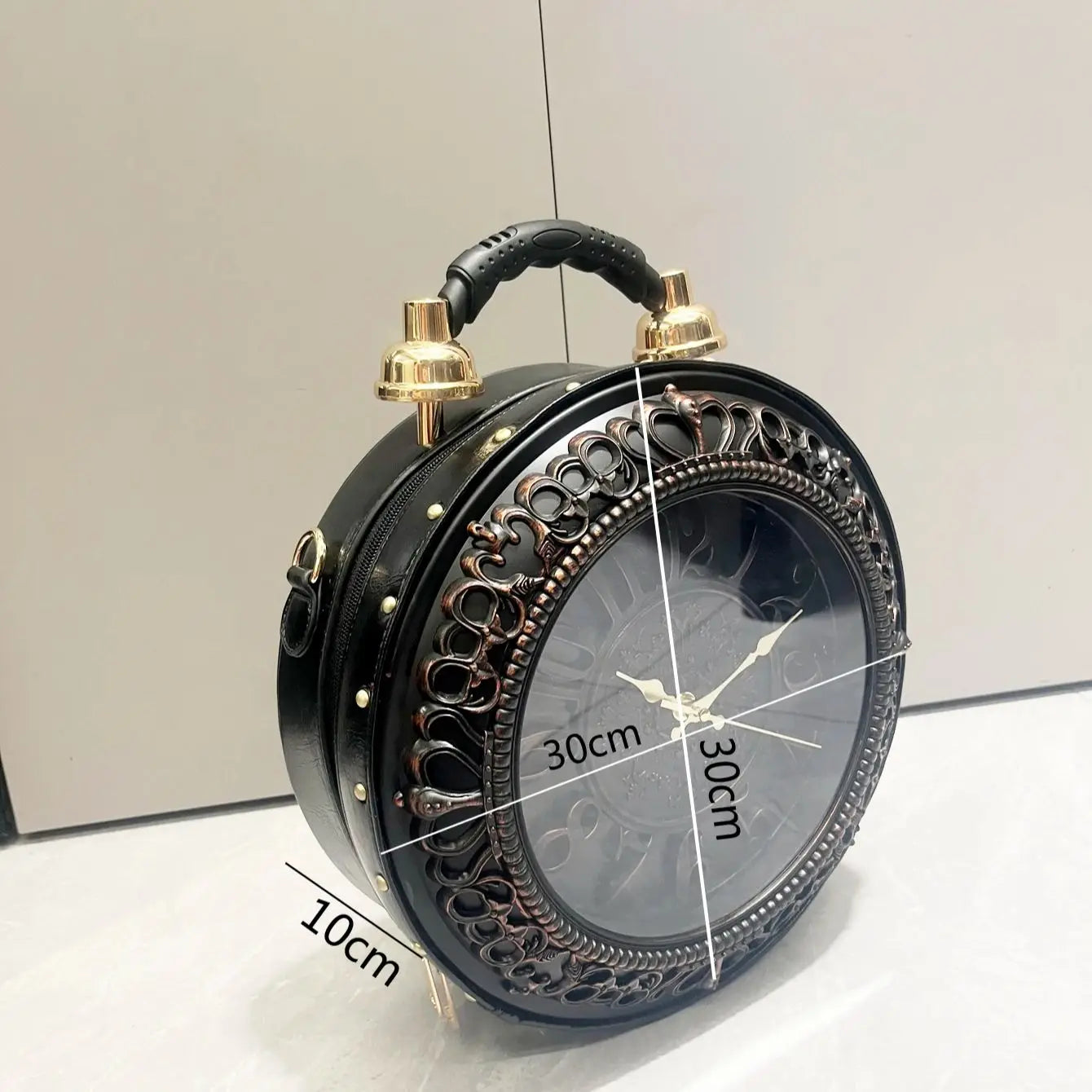 Piyat Luxury Clock-Shaped Designer Bag