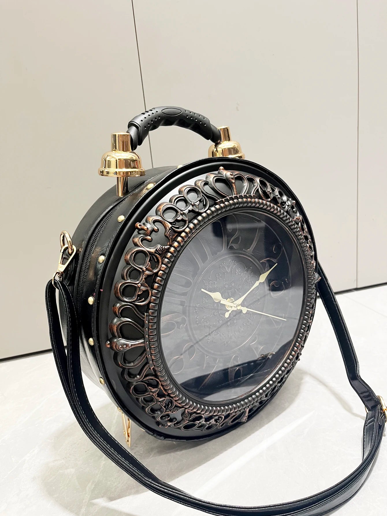 Piyat Luxury Clock-Shaped Designer Bag