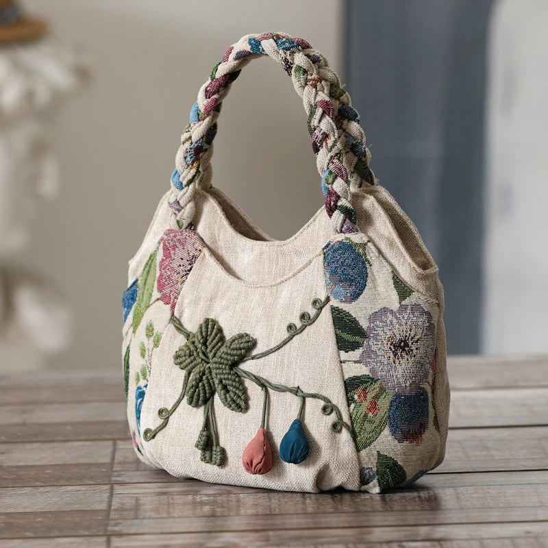 Puran Retro Ethnic Style Embroidery Bag