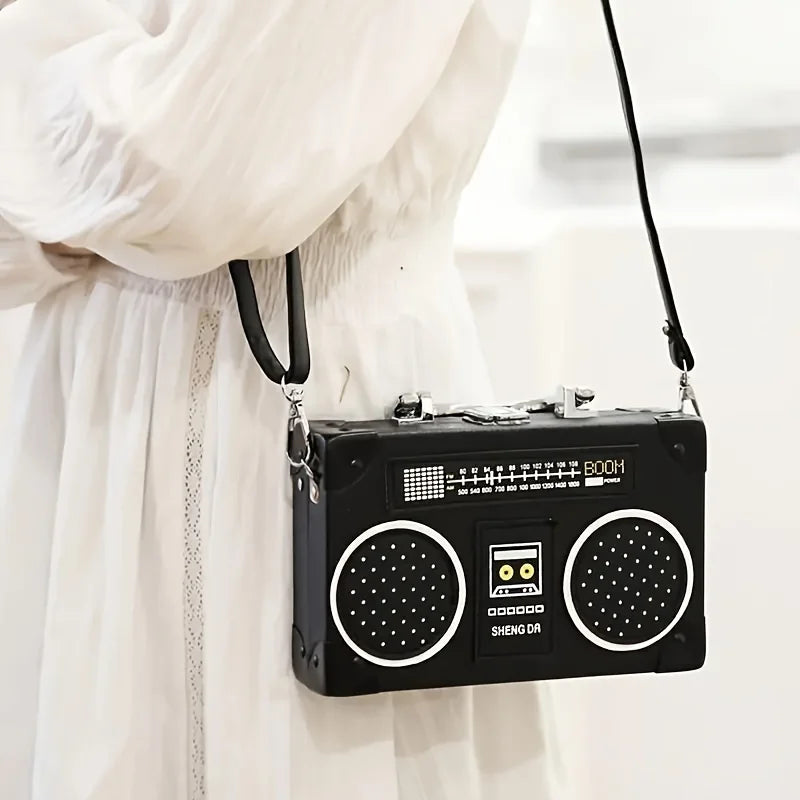 Sac de créateur Swar Vintage en forme de radio