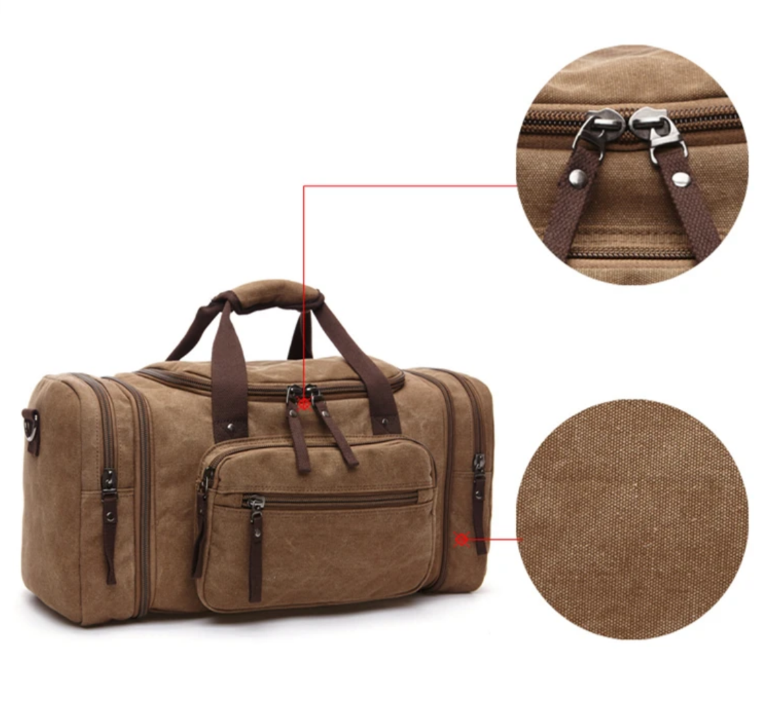 Veinx Sac de Voyage Premium Cuir Riveera