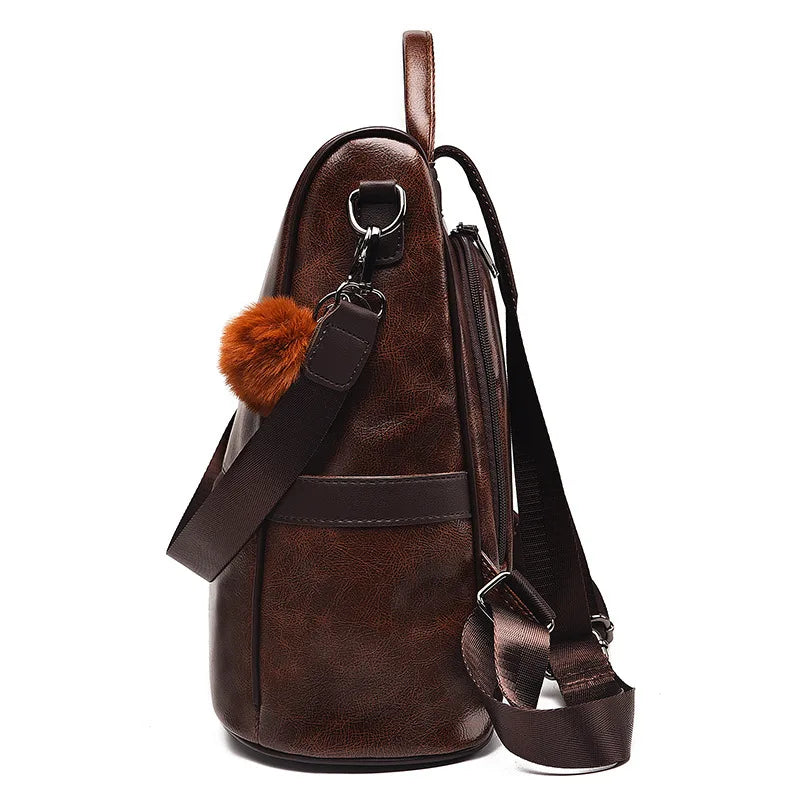 Gajuwa Vintage Vegan Leather Backpack