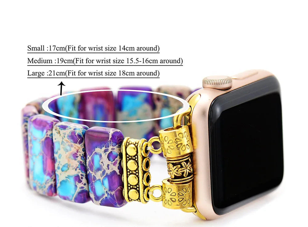 Jo-Agus Semi-Precious Stone Apple Smart Watch Band 9