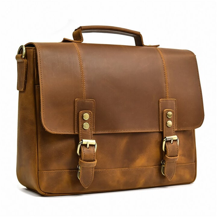 Lucien Leather Briefcase