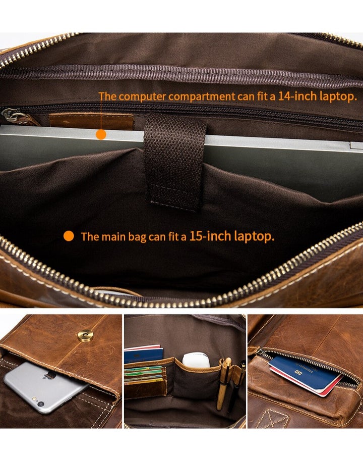 Moulana Leather Briefcase